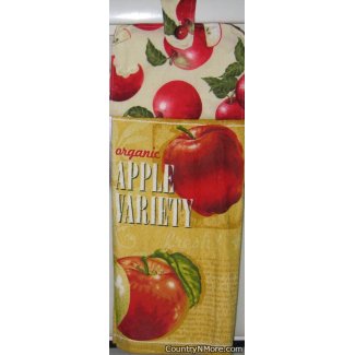 organic apple variety oven door towel