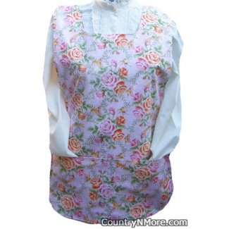 large small roses cobbler apron