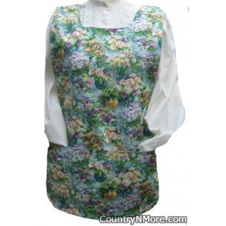 outdoor garden floral cobbler apron