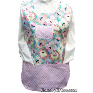 delicious cupcake polka dot cobbler apron