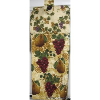 grape pear oven door towel