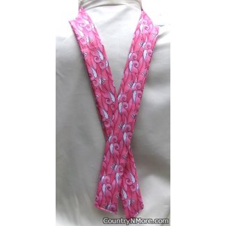 pink white waves neck cooler