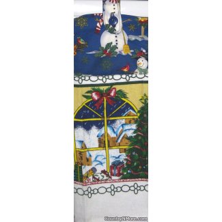 christmas scene 1 oven door towel