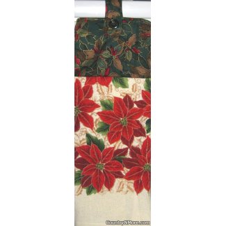 gorgeous poinsettia oven door towel