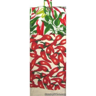 hot chili pepper oven door towel