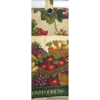 farm fresh fruits oven door towel