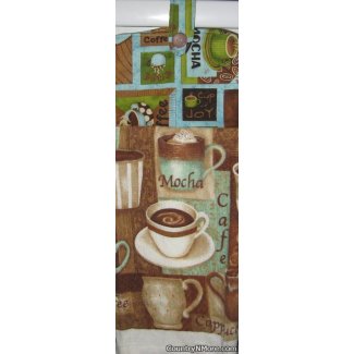 mocha coffee 2 oven door towel