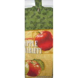 organic apple variety 2 oven door towel