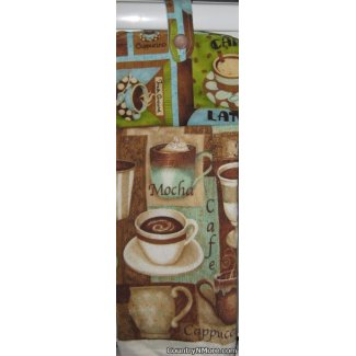 mocha coffee 4 oven door towel