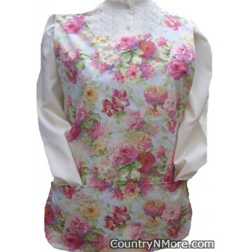 gorgeous rose floral cobbler apron