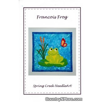 francois frog applique wall hanging pattern 2031 spring creek