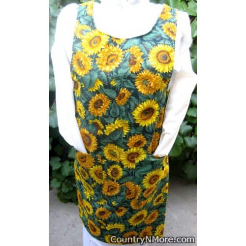 gorgeous sunflower canning apron small