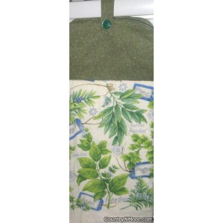 herbal garden oven door towel