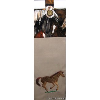 embroidered horse country 2 oven door towel