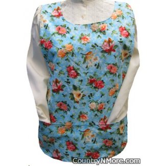 pretty flower reversible cobbler apron