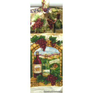 napa valley wine oven door towel