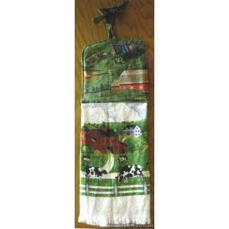 farm life hanging kitchen towel 2