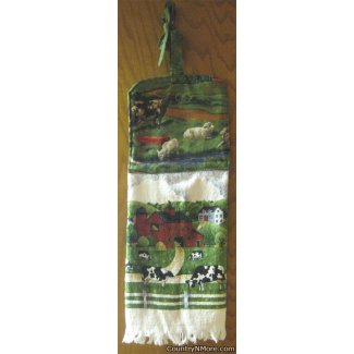 farm life hanging kitchen towel 3