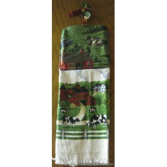 farm life hanging kitchen towel 4