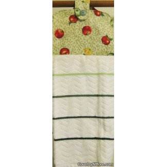 delicious apples oven door towel