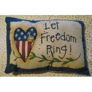 freedom ring americana pillow