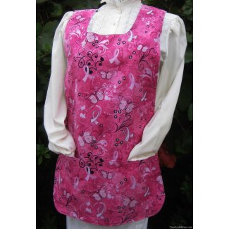 courage strength pink ribbon cobbler apron lg xl