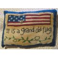 grand old flag americana pillow