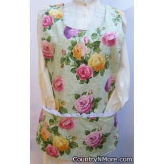 gorgeous rose cobbler apron lg xl