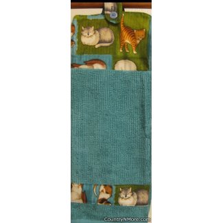 cute cats 1 oven door towel