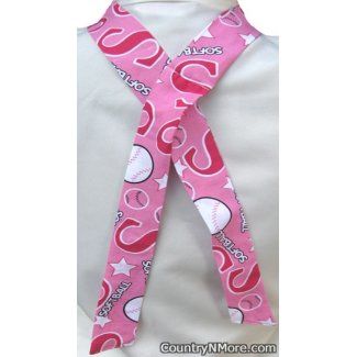 12 pink girls softball sport neck coolers hot weather