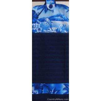 dolphins tropics hanging oven door towel