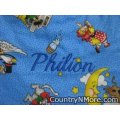 personalized embroidered mother goose bib pacifier holder