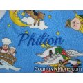 personalized embroidered burp cloth mother goose