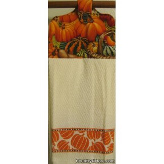 fall harvest oven door hanging towel