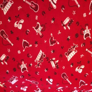 red bandana fabric