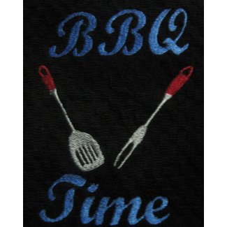 embroidered bbq barbecue towel